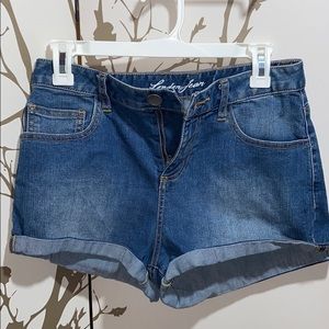 London Jean high waist shorts